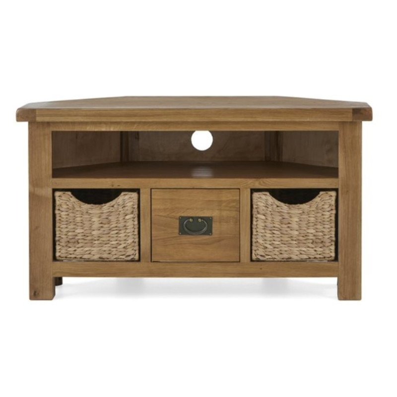 Astoria Corner TV Unit with Baskets - Buy Furniture Online | Modern Furniture USA & Gulf