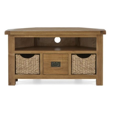 Astoria Corner TV Unit with Baskets - Buy Furniture Online | Modern Furniture USA & Gulf