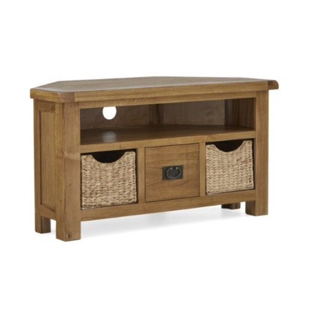 Astoria Corner TV Unit with Baskets - Buy Furniture Online | Modern Furniture USA & Gulf