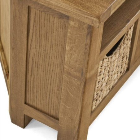 Astoria Corner TV Unit with Baskets - Buy Furniture Online | Modern Furniture USA & Gulf