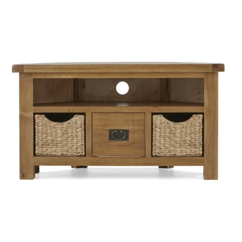 Astoria Corner TV Unit with Baskets - Buy Furniture Online | Modern Furniture USA & Gulf