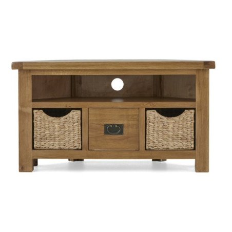 Astoria Corner TV Unit with Baskets - Buy Furniture Online | Modern Furniture USA & Gulf