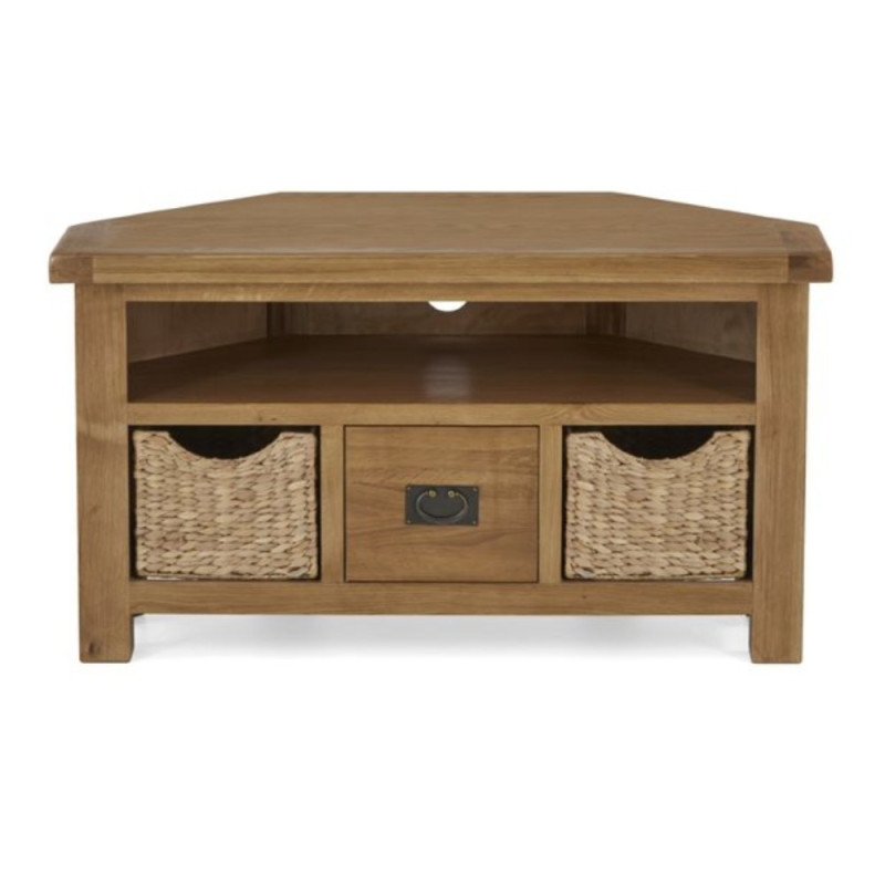 Astoria Corner TV Unit with Baskets - Buy Furniture Online | Modern Furniture USA & Gulf