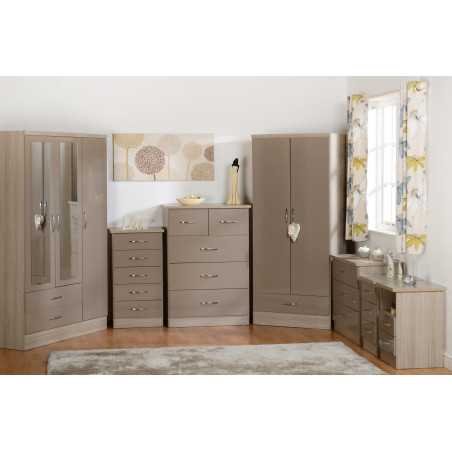 Nevada 2 Drawer Bedside Locker - Buy Furniture Online | Modern Furniture USA & Gulf