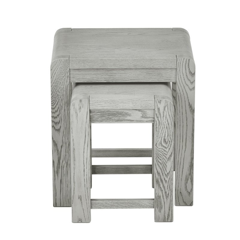 Tulip Nest of Tables – Grey Stain Oak - Buy Furniture Online | Modern Furniture USA & Gulf