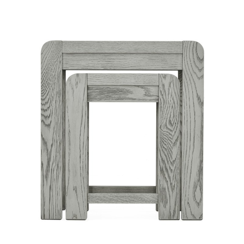 Tulip Nest of Tables – Grey Stain Oak - Buy Furniture Online | Modern Furniture USA & Gulf