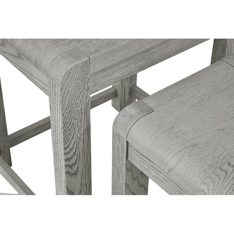 Tulip Nest of Tables – Grey Stain Oak - Buy Furniture Online | Modern Furniture USA & Gulf