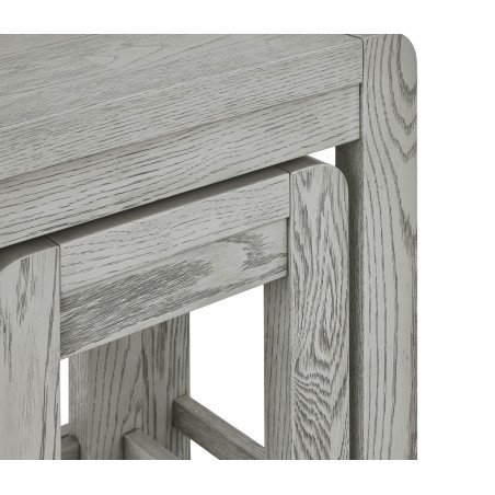 Tulip Nest of Tables – Grey Stain Oak - Buy Furniture Online | Modern Furniture USA & Gulf