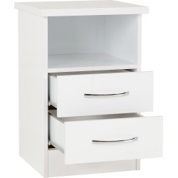 Nevada 2 Drawer Bedside Locker - Buy Furniture Online | Modern Furniture USA & Gulf 2