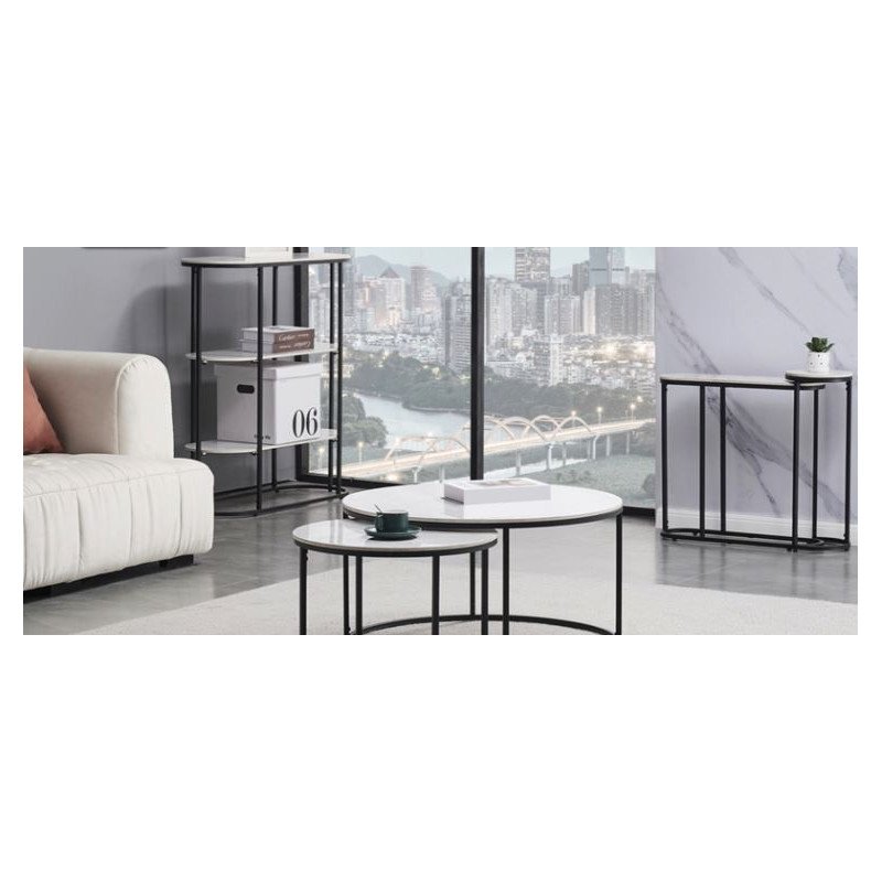 Tribeca Round Coffee Nest Of Tables - Buy Furniture Online | Modern Furniture USA & Gulf