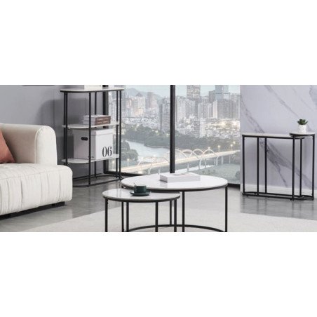 Tribeca Round Coffee Nest Of Tables - Buy Furniture Online | Modern Furniture USA & Gulf