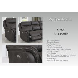 Claremount 3 Seater Electric Sofa - Buy Furniture Online | Modern Furniture USA & Gulf 2