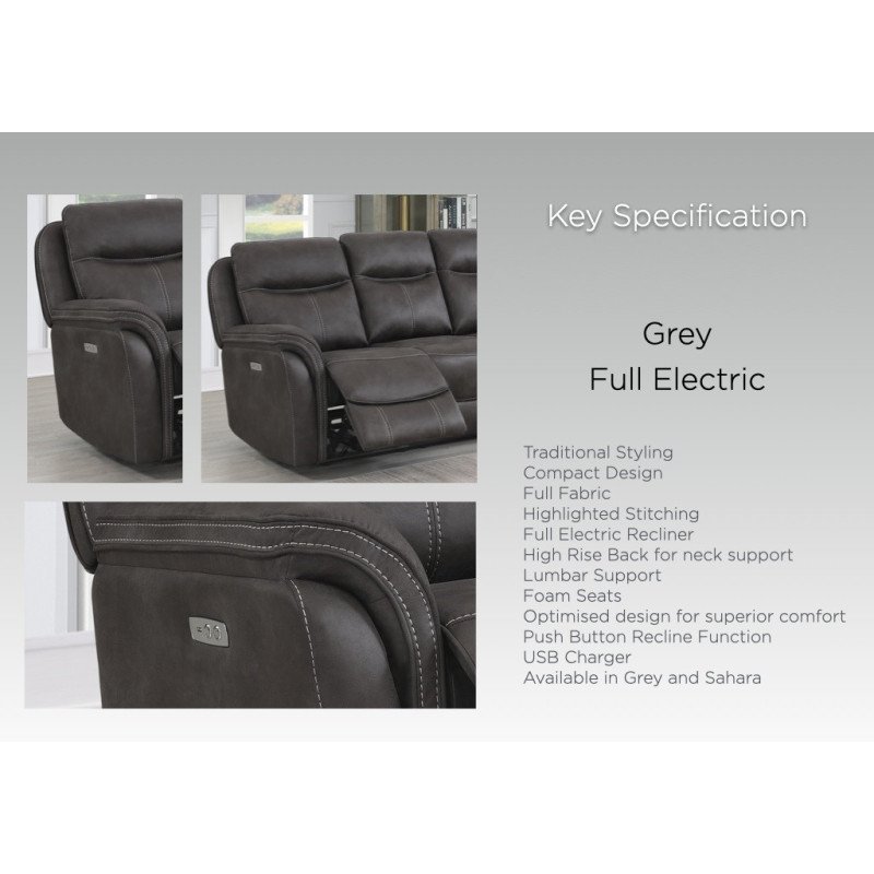 Claremount 2 Seater Electric Sofa - Buy Furniture Online | Modern Furniture USA & Gulf