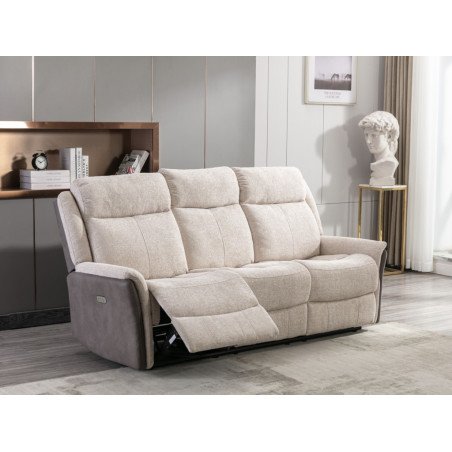 Treyton Fusion Electric Recliner 3 Seater Sofa - Buy Furniture Online | Modern Furniture USA & Gulf
