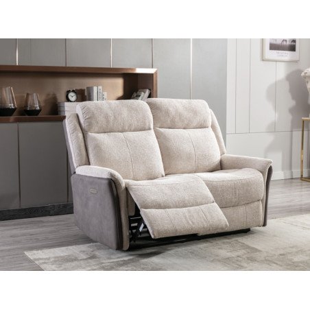 Treyton Fusion Electric Recliner 2 Seater Sofa - Buy Furniture Online | Modern Furniture USA & Gulf