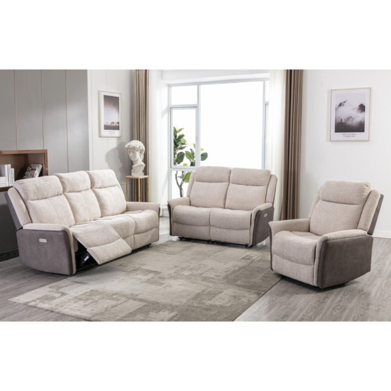Treyton Fusion Electric Recliner 2 Seater Sofa - Buy Furniture Online | Modern Furniture USA & Gulf