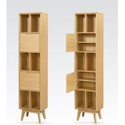 Carrington Large Single Bookcase - Buy Furniture Online | Modern Furniture USA & Gulf 2