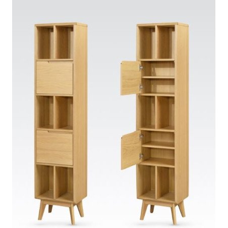Carrington Large Single Bookcase - Buy Furniture Online | Modern Furniture USA & Gulf