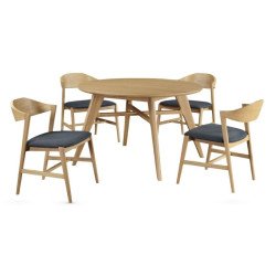 Carrington 120cm Round Dining Set - Buy Furniture Online | Modern Furniture USA & Gulf