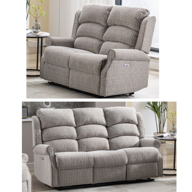 Drancy 3+2 Electric Recliner Sofa Set - Buy Furniture Online | Modern Furniture USA & Gulf