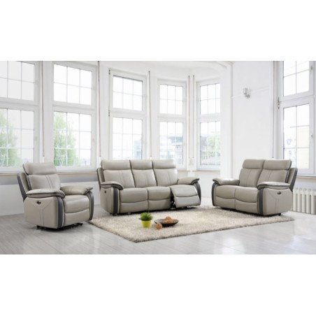 Covington 3+1+1 Electric Reclining Sofa Set - Buy Furniture Online | Modern Furniture USA & Gulf