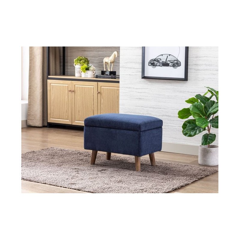 Granada Footstool -Navy - Buy Furniture Online | Modern Furniture USA & Gulf