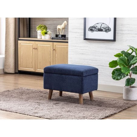 Granada Footstool -Navy - Buy Furniture Online | Modern Furniture USA & Gulf