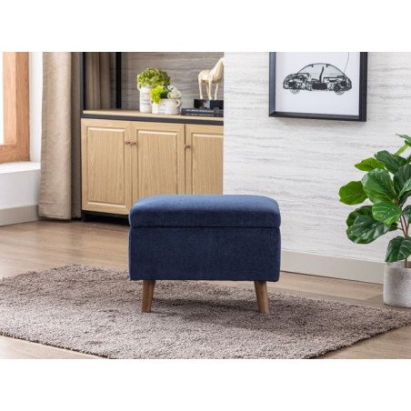 Granada Footstool -Navy - Buy Furniture Online | Modern Furniture USA & Gulf
