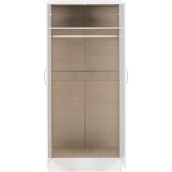Nevada 2 Door All Hanging Wardrobe - Buy Wardrobe Online | Modern Furniture USA & Gulf 2