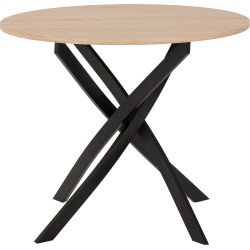 Sheldon Round Wooden Top Dining Table - Buy Furniture Online | Modern Furniture USA & Gulf 2