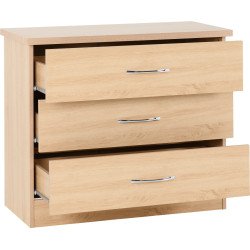 Nevada 3 Drawer Chest - Buy Chest of Drawers Online | Modern Furniture USA & Gulf 2