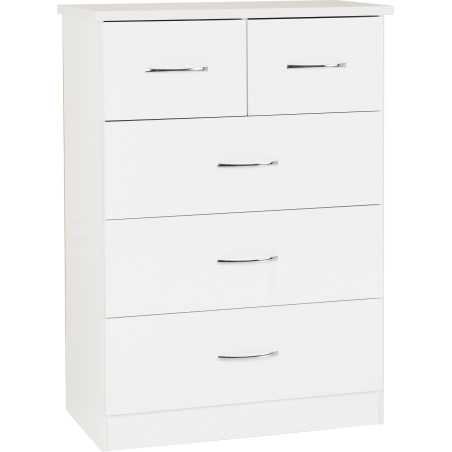 Nevada 3+2 Drawer Chest - Buy Chest of Drawers Online | Modern Furniture USA & Gulf