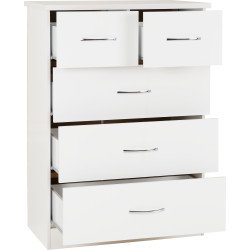 Nevada 3+2 Drawer Chest - Buy Chest of Drawers Online | Modern Furniture USA & Gulf 2