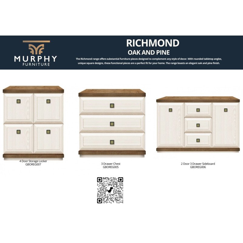 Richmond 3 Drawer Chest - Buy Chest of Drawers Online | Modern Furniture USA & Gulf