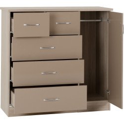 Nevada 5 Drawer Low Wardrobe - Buy Wardrobe Online | Modern Furniture USA & Gulf 2