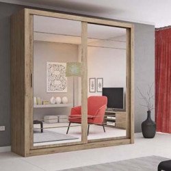 Boston Small Sliderobe 2.03m - Buy Furniture Online | Modern Furniture USA & Gulf 2