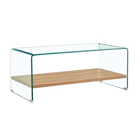 Vetro Coffee Table with Shelf - Buy Coffee Table Online | Modern Furniture USA & Gulf
