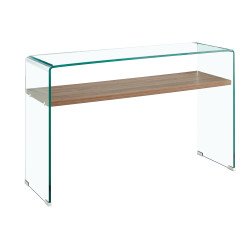 Vetro Console Table with Shelf - Buy Furniture Online | Modern Furniture USA & Gulf