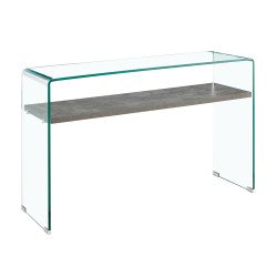 Vetro Console Table with Shelf - Buy Furniture Online | Modern Furniture USA & Gulf