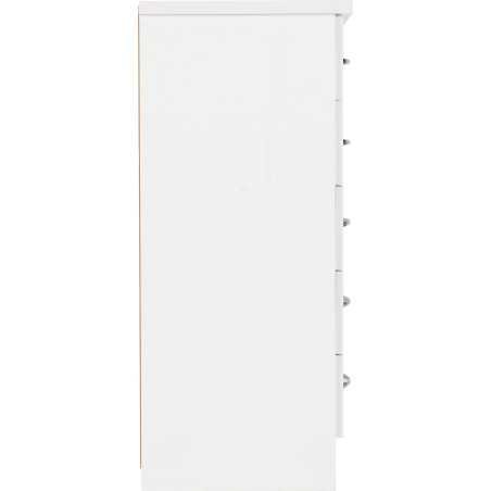 Nevada 5 Drawer Narrow Chest - Buy Chest of Drawers Online | Modern Furniture USA & Gulf