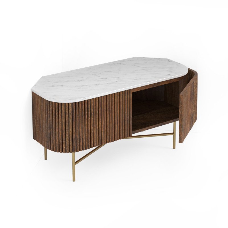 Marcus Corner Media Stand - Buy Furniture Online | Modern Furniture USA & Gulf