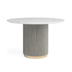 Isabella Round Dining Table with Marble Top - Buy Furniture Online | Modern Furniture USA & Gulf