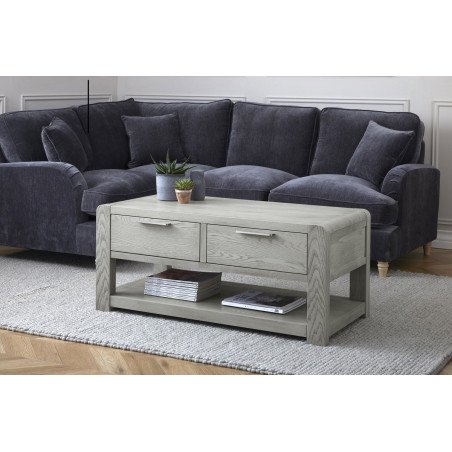 Tulip Coffee Table – Grey Stain Oak - Buy Coffee Table Online | Modern Furniture USA & Gulf
