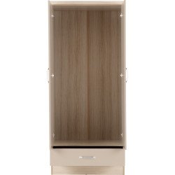 Nevada 2 Door Mirrored Wardrobe - Buy Wardrobe Online | Modern Furniture USA & Gulf 2