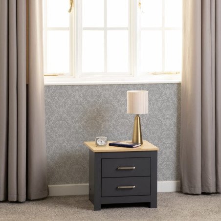 Portland 2 Drawer Bedside Locker - Buy Furniture Online | Modern Furniture USA & Gulf