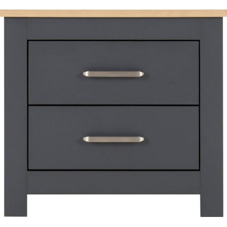 Portland 2 Drawer Bedside Locker - Buy Furniture Online | Modern Furniture USA & Gulf