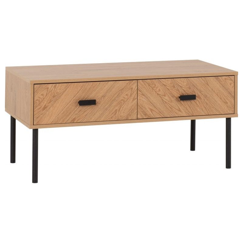 Leon 2 Drawer Coffee Table - Buy Coffee Table Online | Modern Furniture USA & Gulf