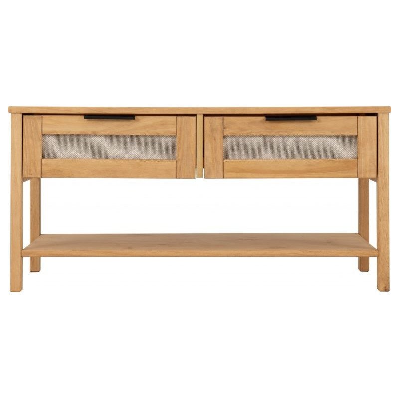 Corona Rattan 2 Drawer Coffee Table - Buy Coffee Table Online | Modern Furniture USA & Gulf