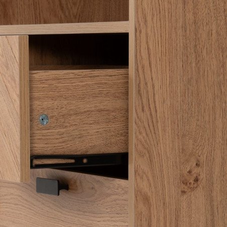 Leon 2 Drawer 2 Shelf Cabinet - Buy Storage Cabinet Online | Modern Furniture USA & Gulf