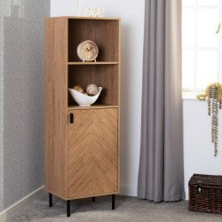 Leon 1 Door 2 Shelf Cabinet - Buy Storage Cabinet Online | Modern Furniture USA & Gulf